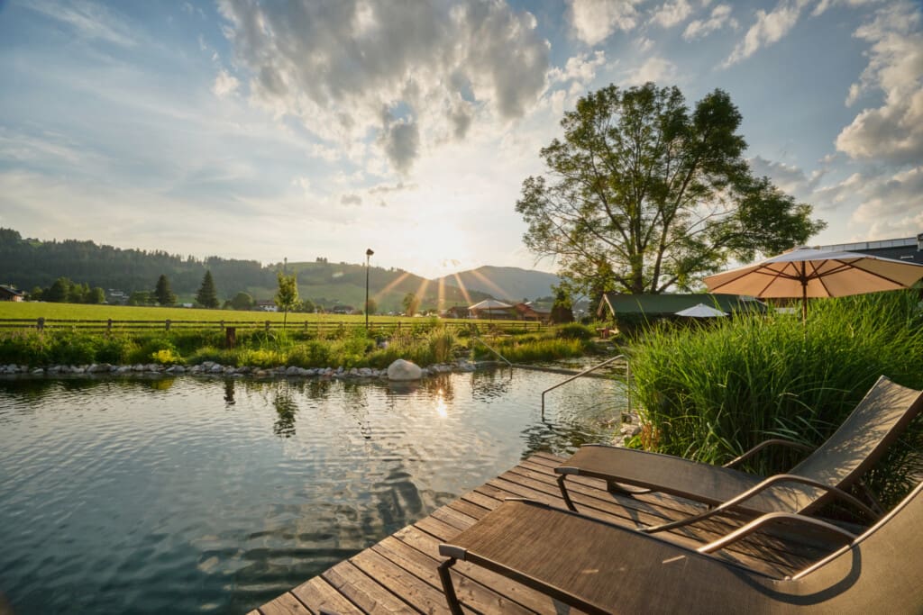 Garten im Landhaus Huber in Altenmarkt im Pongau